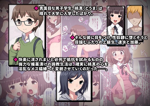 メス堕ち大学～淫乱女装奴隷に堕とされた優等生の末路～サンプル1