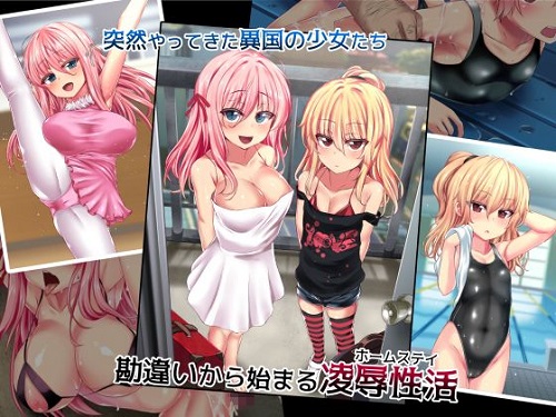 滞在少女姦～デリヘルを呼んだはずがホームステイ先を間違えた女の子たちが訪ねてきたのでレイプした～サンプル1