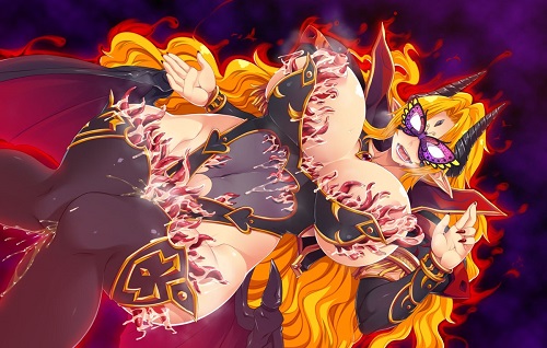 巨乳魔王の敗北 ～勇者にヤられた魔族の女王と姫君～サンプル1